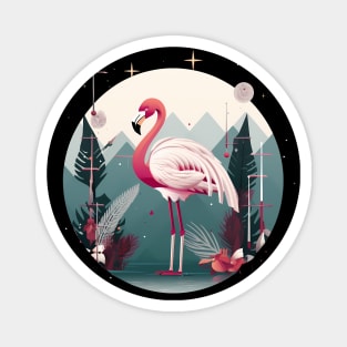 Flamingo Flock Sunset, Love Flamingos Magnet